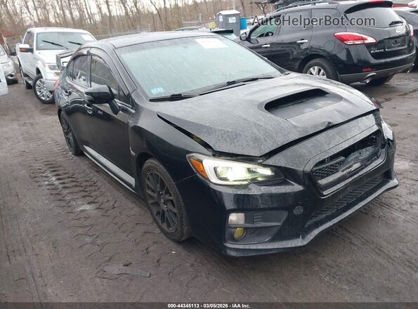 JF1VA2M66G9827252 2016 SUBARU WRX STI Черный Передняя правая четверть