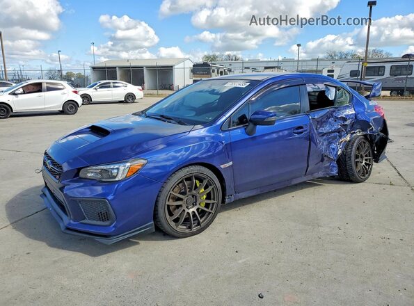 JF1VA2N69J9814422 2018 SUBARU WRX Blue Przód lewy