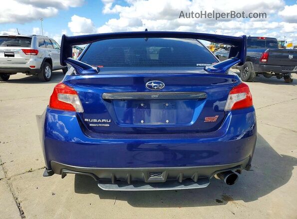 JF1VA2N69J9814422 2018 SUBARU WRX Blue Widok z tyłu