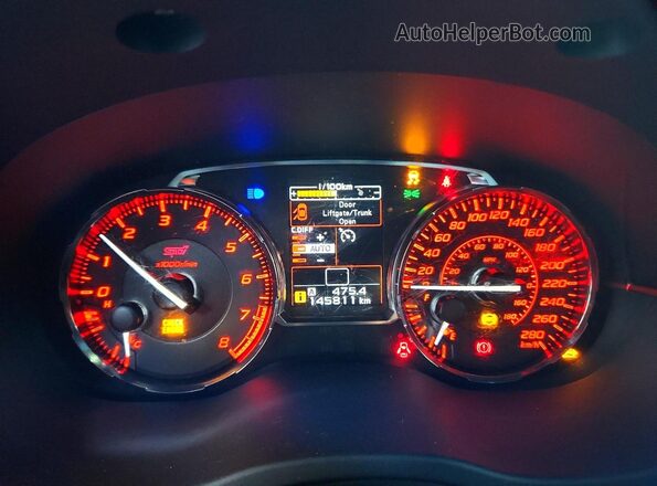 JF1VA2Y61H9836033 2017 SUBARU WRX Синий Вид щитка приборов