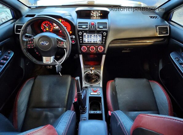 JF1VA2Y61H9836033 2017 SUBARU WRX Синий Вид панели приборов