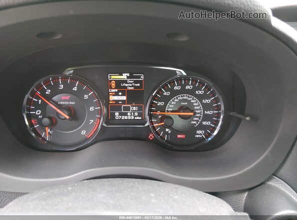 JF1VA2Y69K9800548 2019 SUBARU WRX STI Черный Вид задних сидений