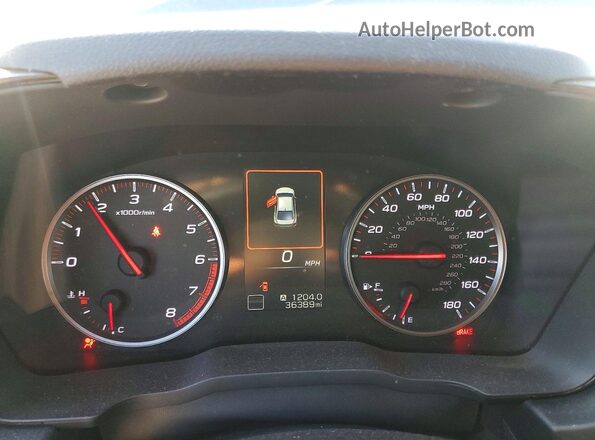 JF1VBAF65N9031996 2022 SUBARU WRX Черный Вид щитка приборов
