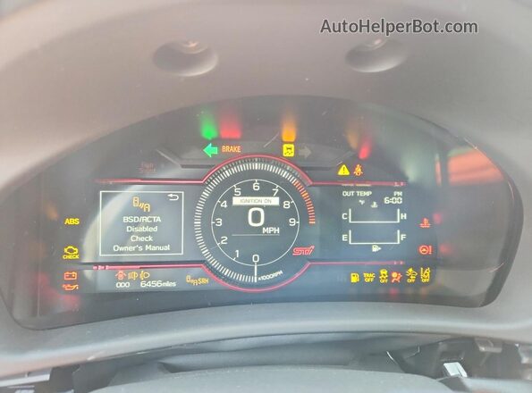 JF1ZDBS13S9702945 2025 SUBARU BRZ Red Widok zestawu wskaźników