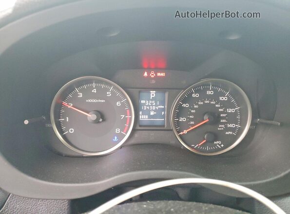 JF2GPABC1G8345669 2016 SUBARU CROSSTREK Серебряный Вид щитка приборов