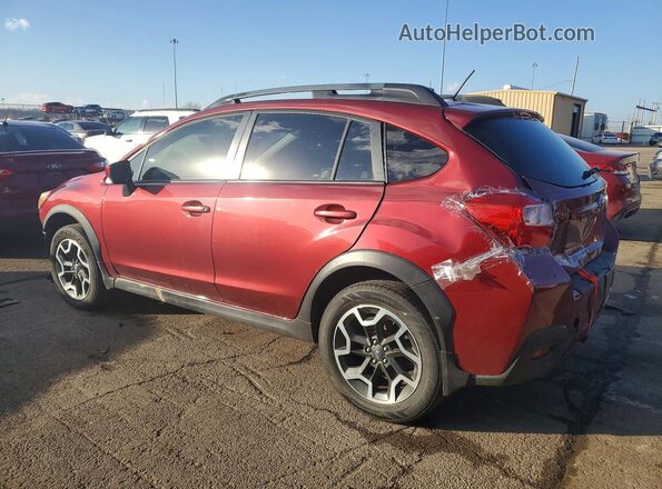 JF2GPABC6HG228466 2017 SUBARU CROSSTREK Темно-бордовый Задняя левая четверть