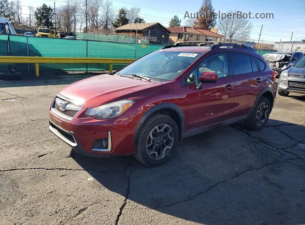 JF2GPADCXGH327197 2016 SUBARU CROSSTREK Burgundy Առջևի ձախ երեք քառորդ տեսարան