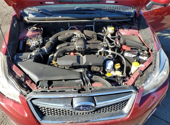 JF2GPADCXGH327197 2016 SUBARU CROSSTREK Burgundy Սալոնի հետևի տեսք