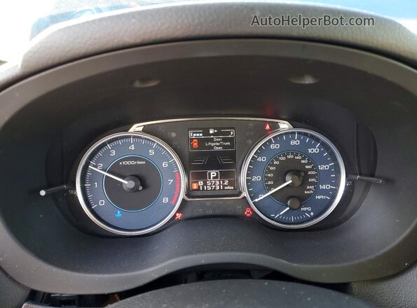 JF2GPADCXH8213105 2017 SUBARU CROSSTREK Синий Вид щитка приборов