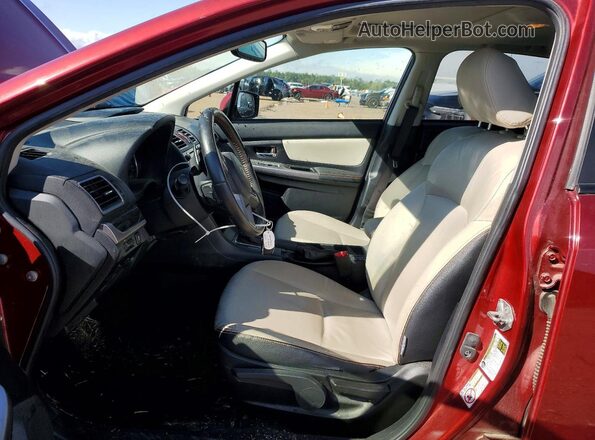 JF2GPALC0G8281655 2016 SUBARU CROSSTREK Красный Вид салона спереди