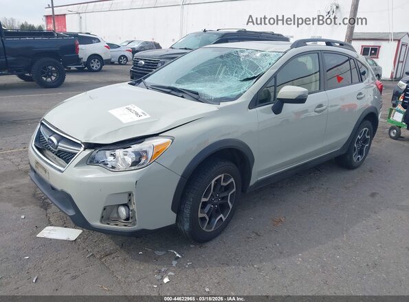 JF2GPALC7GH216236 2016 SUBARU CROSSTREK Green Առջևի ձախ երեք քառորդ տեսարան