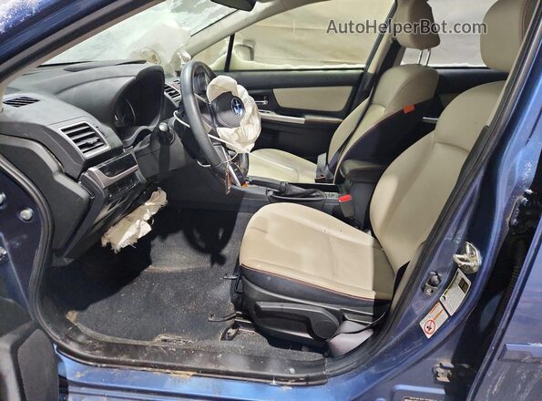 JF2GPANC6H8243443 2017 SUBARU CROSSTREK Blue Widok wnętrza z przodu