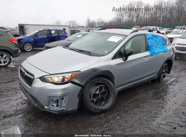 JF2GTAAC1JG343270 2018 SUBARU CROSSTREK Серебряный Передняя левая четверть