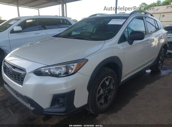JF2GTABC2K8355082 2019 SUBARU CROSSTREK White Vista tres cuartos delantera izquierda