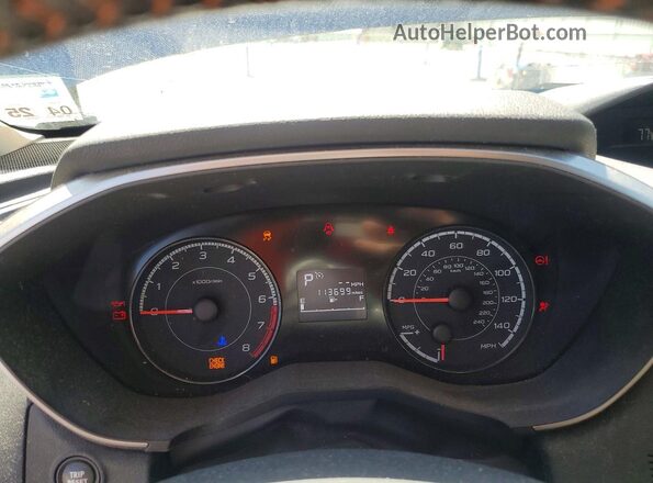 JF2GTABC9JH282145 2018 SUBARU CROSSTREK Blue Widok zestawu wskaźników