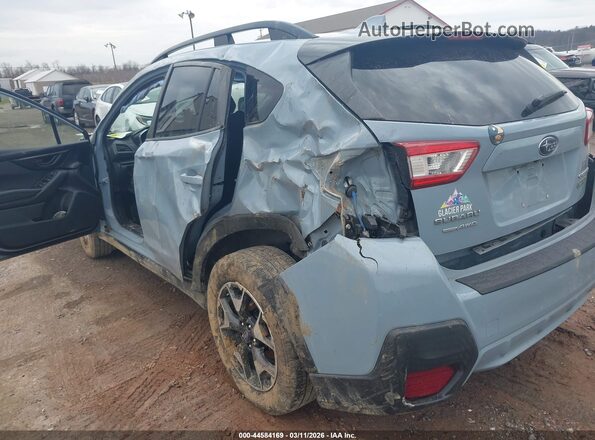 JF2GTACC4K8210673 2019 SUBARU CROSSTREK Light Blue წინა ხედი