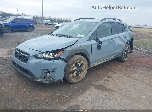 JF2GTACC4K8210673 2019 SUBARU CROSSTREK Light Blue წინა მარცხენა ხედი სამი მეოთხედიდან