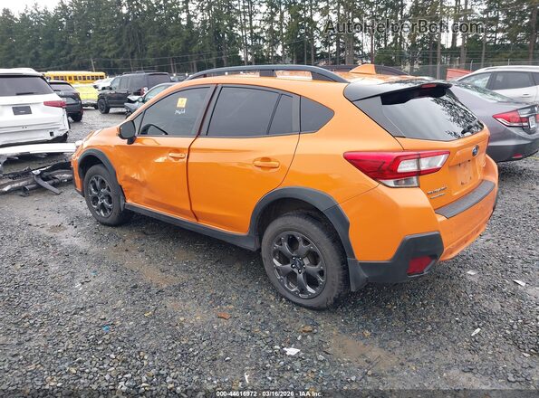 JF2GTADC0JH240637 2018 SUBARU CROSSTREK Оранжевый Задняя левая четверть