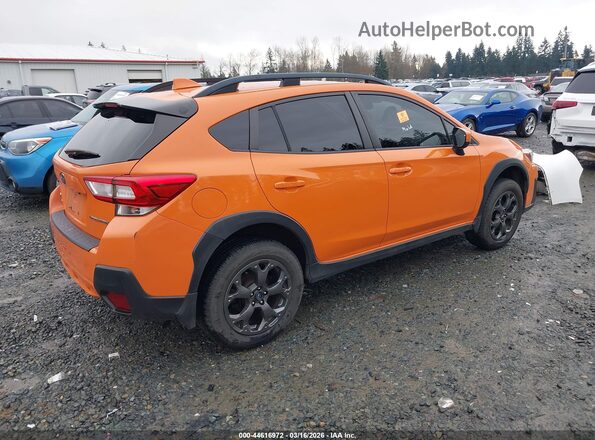 JF2GTADC0JH240637 2018 SUBARU CROSSTREK Оранжевый Задняя правая четверть