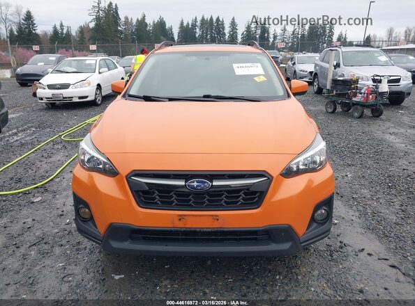 JF2GTADC0JH240637 2018 SUBARU CROSSTREK Оранжевый Вид щитка приборов