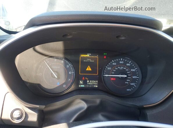 JF2GTADC1JH321968 2018 SUBARU CROSSTREK Серый Вид щитка приборов