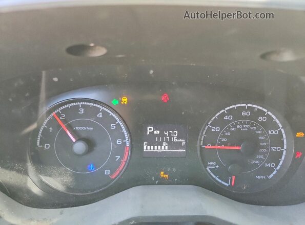 JF2GTADC2KH202411 2019 SUBARU CROSSTREK Белый Вид щитка приборов
