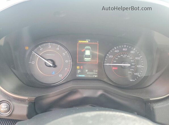 JF2GTAEC1KH361242 2019 SUBARU CROSSTREK Белый Вид щитка приборов