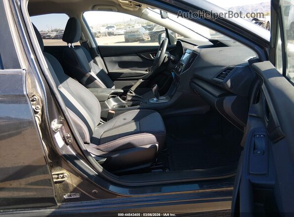 JF2GTAEC2KH328007 2019 SUBARU CROSSTREK Gray წინა სალონის ხედი