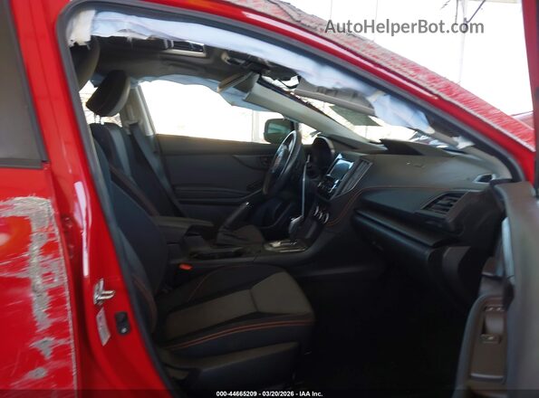 JF2GTAEC4LH255806 2020 SUBARU CROSSTREK Красный Вид салона спереди