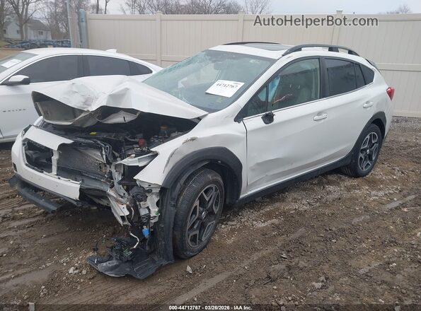 JF2GTALC3JH291437 2018 SUBARU CROSSTREK Белый Передняя левая четверть