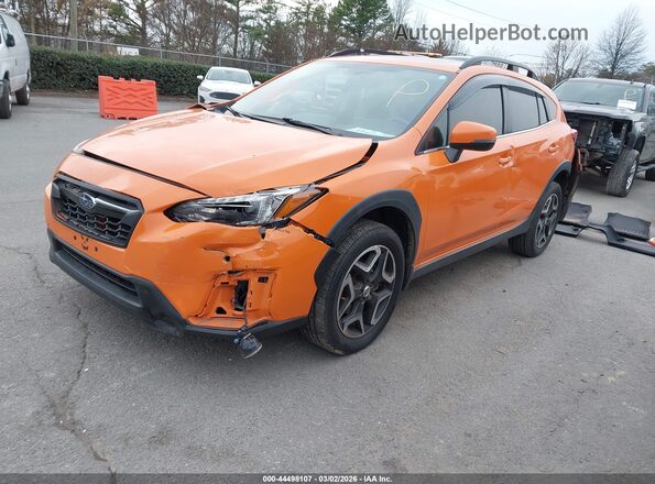 JF2GTALC5JH227514 2018 SUBARU CROSSTREK Оранжевый Передняя левая четверть