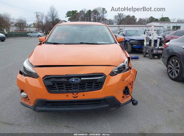 JF2GTALC5JH227514 2018 SUBARU CROSSTREK Оранжевый Вид щитка приборов