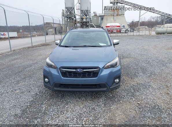 JF2GTAMC0J8288946 2018 SUBARU CROSSTREK Blue Instrument cluster view