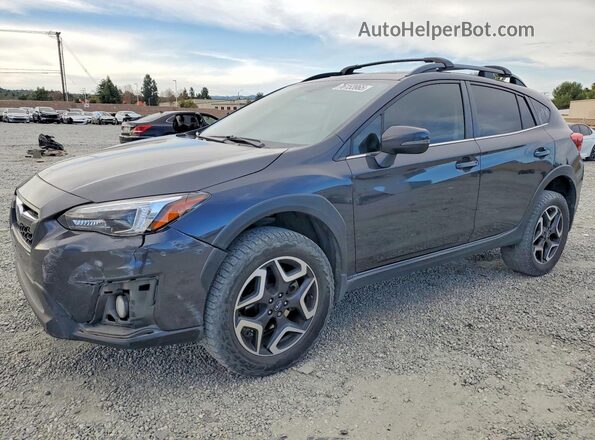 JF2GTAMC0K8345437 2019 SUBARU CROSSTREK Charcoal წინა მარცხენა ხედი სამი მეოთხედიდან