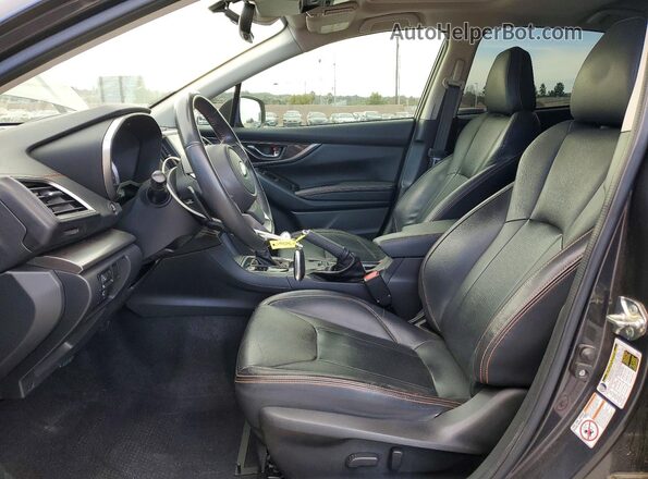 JF2GTAMC0K8345437 2019 SUBARU CROSSTREK Charcoal წინა სალონის ხედი