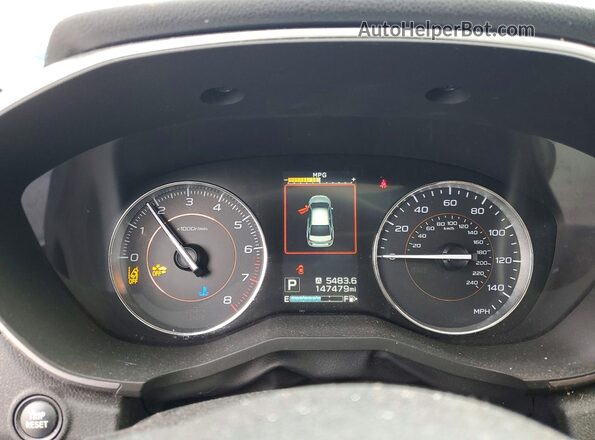 JF2GTAMC3K8228175 2019 SUBARU CROSSTREK Blue Widok zestawu wskaźników