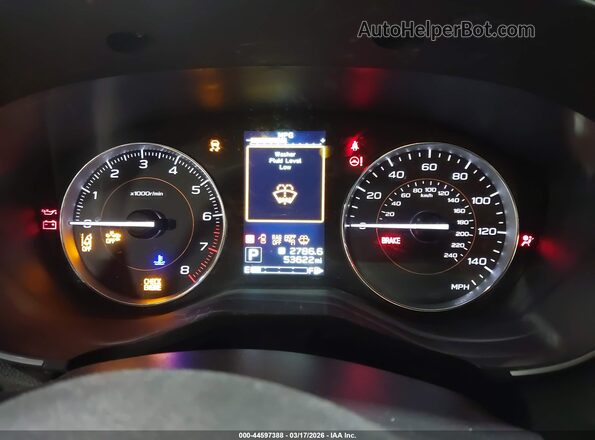 JF2GTAMC4K8246023 2019 SUBARU CROSSTREK Gray უკანა სავარძლების ხედი