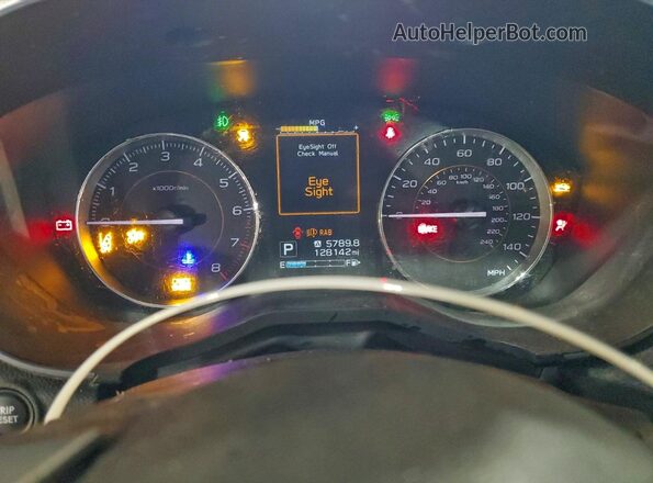 JF2GTAMC7K8281560 2019 SUBARU CROSSTREK Black Widok zestawu wskaźników