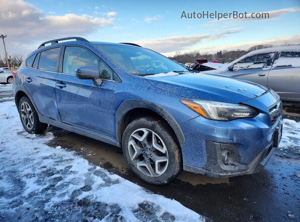 JF2GTAMC9K8340141 2019 SUBARU CROSSTREK Blue Delantero derecho