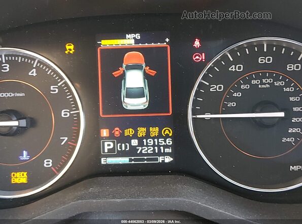 JF2GTAMCXL8223198 2020 SUBARU CROSSTREK Черный Панорамный вид салона 360°