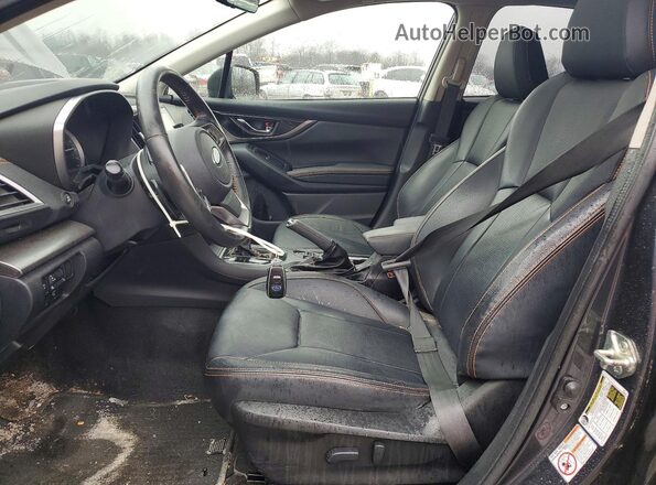 JF2GTANC6K8306494 2019 SUBARU CROSSTREK Charcoal წინა სალონის ხედი