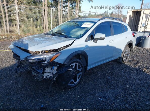 JF2GTANC6KH259872 2019 SUBARU CROSSTREK Light Blue Vista tres cuartos delantera izquierda