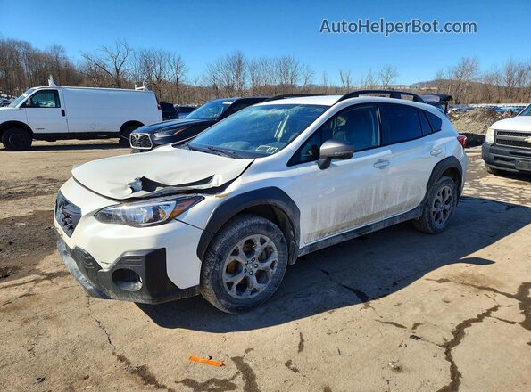 JF2GTHRC9MH673671 2021 SUBARU CROSSTREK White Vista tres cuartos delantera izquierda