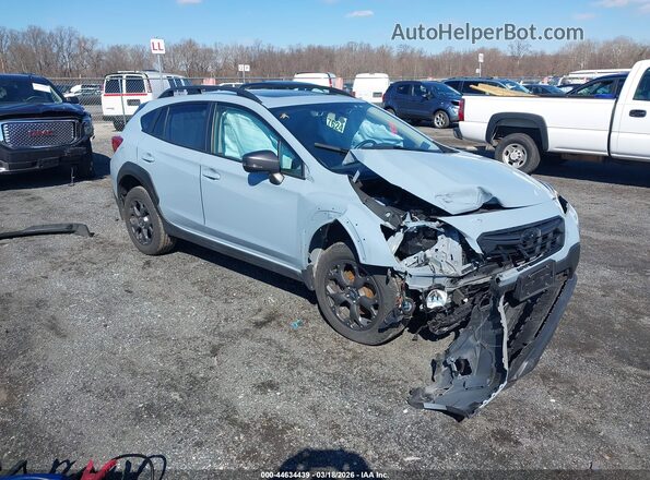 JF2GTHSC3PH213288 2023 SUBARU CROSSTREK Blue Delantero derecho