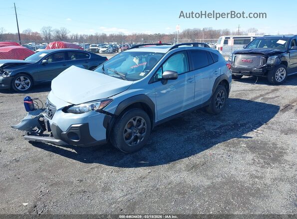 JF2GTHSC3PH213288 2023 SUBARU CROSSTREK Blue Vista tres cuartos delantera izquierda
