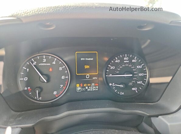 JF2GUABC9RH202013 2024 SUBARU CROSSTREK Silver Widok zestawu wskaźników