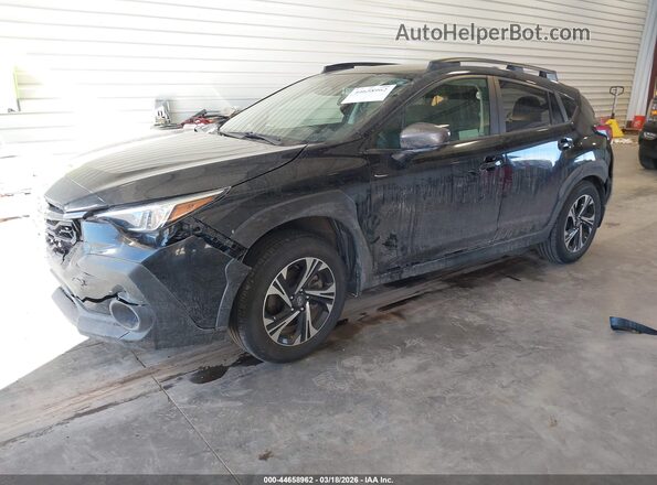 JF2GUADC4R8314652 2024 SUBARU CROSSTREK Black Передня ліва чверть