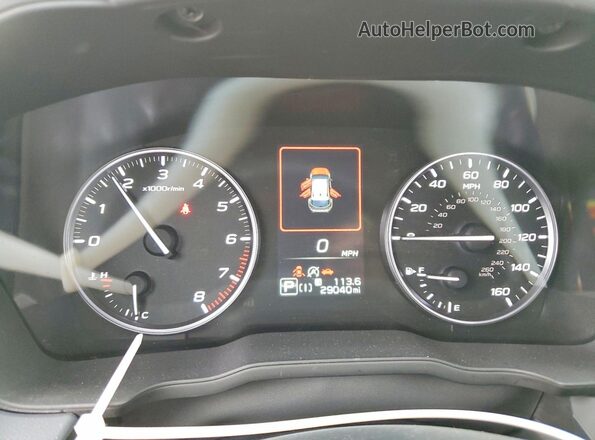 JF2GUADC6RH360256 2024 SUBARU CROSSTREK Черный Вид щитка приборов