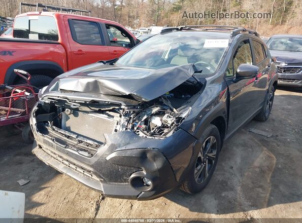 JF2GUADC8RH258568 2024 SUBARU CROSSTREK Серый Передняя левая четверть