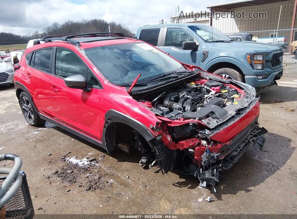 JF2GUADC9RH887949 2024 SUBARU CROSSTREK Красный Передняя правая четверть
